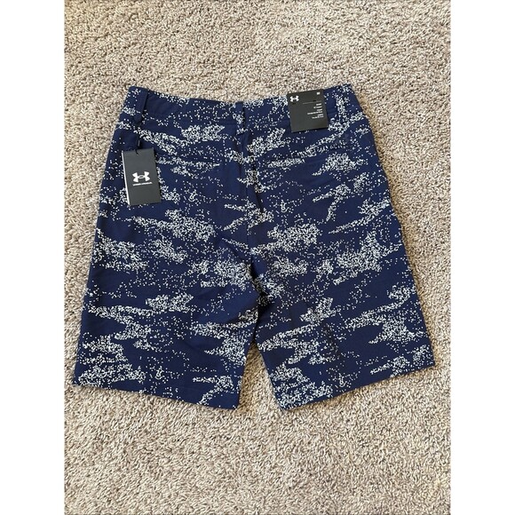 Under Armour UA Golf Shorts 9" Mens Size 30 AOP Printed 1377303 Black $70 New - Picture 4 of 5